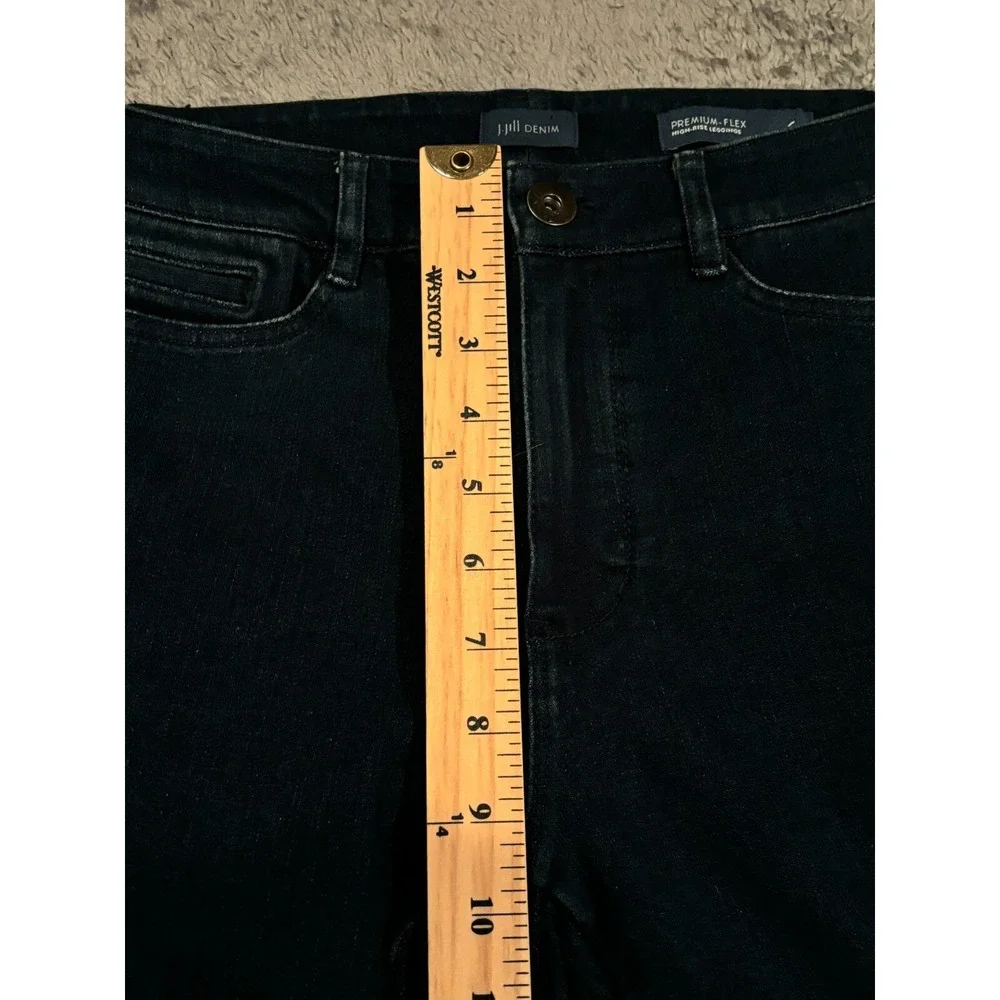 J.Jill Jeans Womens 6P Premium Flex High Rise Legging Denim Stretch Dark Wash